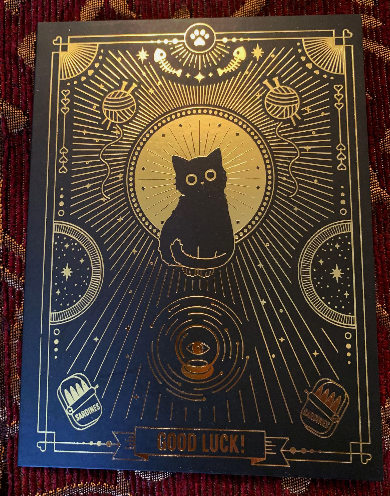 Compoco "good luck" black cat card