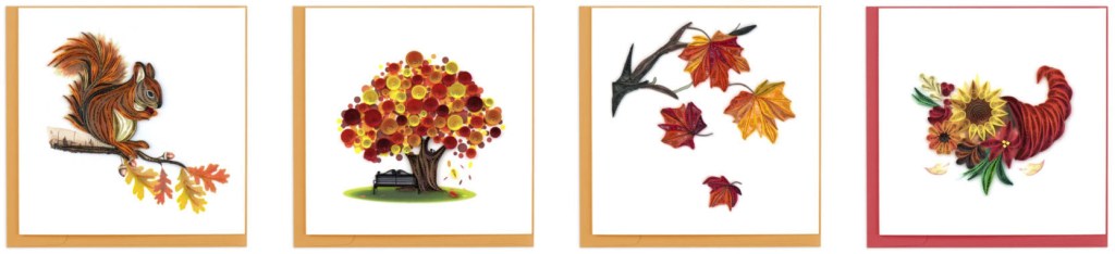 Quilling Card autumn selections